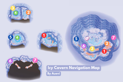 Icy Cavern Navigation Map