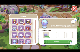 A player purchasing items from the Event Stand. (Screenshot from Sunblink Video Trailer)