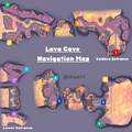 Map to navigate through the Lava Caves