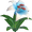 Dandelily Flower - Sky and White Ombre.png