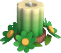 Green Penstemum Flower Candle