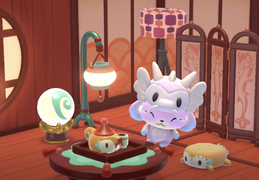 A player posing in a Cabin (Screenshot from Sunblink Video Trailer).