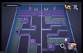 Once the player on the left side stands on the purple circle button, the path to the right side will be activated, allowing the right side player to walk across to the purple circle button.