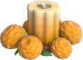 Orange Marigold Flower Candle