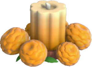 Marigold Flower Candle - Orange.png