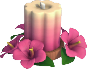 Hibiscus Flower Candle - Hot Pink.png